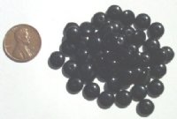 50 3x8mm Black Rondelle Beads
